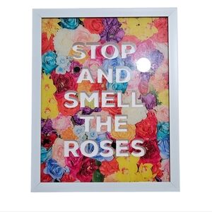Colorful Floral Wall Art - Stop and Smell the Roses